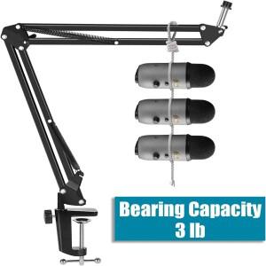 호환 Blue Yeti용 마이크 스탠드 키트 SM7B HyperX QuadCast AM8 A6V K658 K669 Mic 조절식 서스펜션 가위