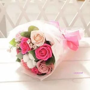 인테리어 선물 데이 장미 성년의날 로즈 비누꽃다발uvw319