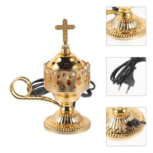 Pcs 전기 향 버너 금속 중동 스타일 철 아로마 웨딩 장식 테이블 책상 동상