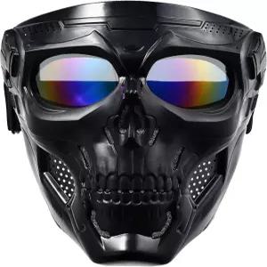 고글 충격 저항성이 있는 스컬 에어소프트 마스크 풀페이스 할로윈 페인트볼 게임 영화 소품 파티 및