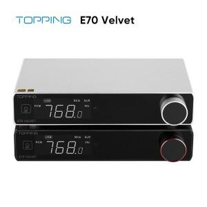 호환 TOPPING E70 VELVET AK4499EX 디코더 XU316 DSD512 PCM768kHz 블루투스 5.1 LDAC 24Bit/96kHz 리모컨