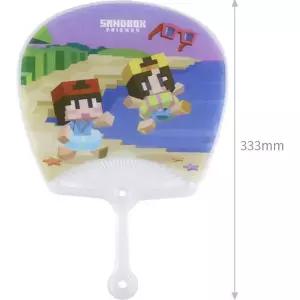 신익 아이윙스 손잡이 단체선물 캐릭터 샌드박스 PP부채(중) (5개)