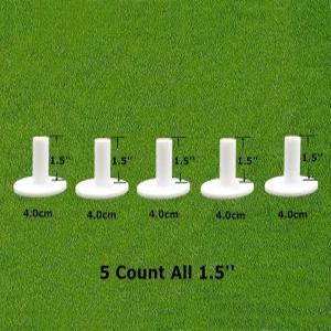핑거 텐 골프 고무 티 드라이빙 레인지 가치 5팩 혼합 사이즈 또는 연습 매트용 5가지 동일