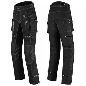 남성용 오토바이 바지 모토크로스 방수 CE 장갑 어드벤처 라이딩 팬츠 - 전천후 주황색. 38 x 30 [호환]