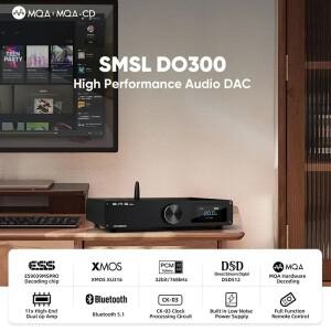 호환 SMSL DO300 오디오 디코더 ES9039MSPRO 2nd PLL LDAC XLR MQA-CD XMOS XU316 DSD512 32Bit 768KHZ 블