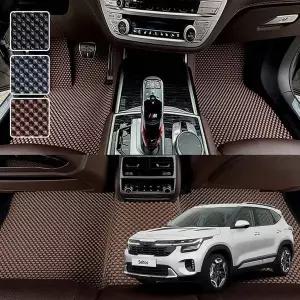 더뉴 셀토스 페이스리프트 전용 3D 엠보싱 차세대 고무매트 1열2열