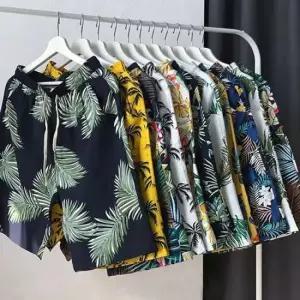 남성 여름 바닷가 수영장 워터파크 패션 패턴 반바지