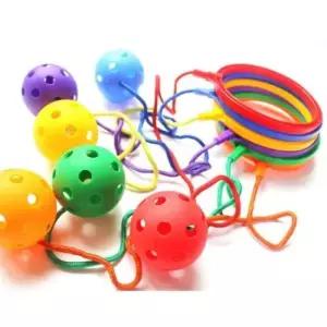 발목줄넘기 6개 세트 한발 발 줄넘기 유산소 운동