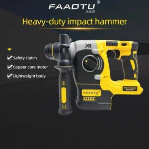 FAAOTU DCH273 브러시리스 로터리 해머, DW 배터리용, 2.1J 충격 에너지, 360 ° 콘크리트, 벽돌 및 석재