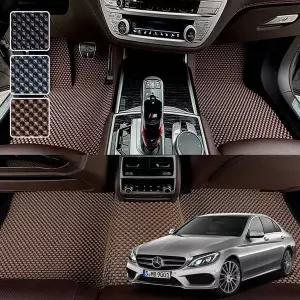 [셀러에이드]벤츠 C클래스 W205 전용 3D 엠보싱 차세대 고무매트 1열2열 세트