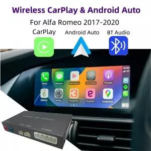 무선미러링 알파 로메오 스텔비오 줄리아 2017-2020용 무선 카플레이 안드로이드 오토 에어플레이 내비게이