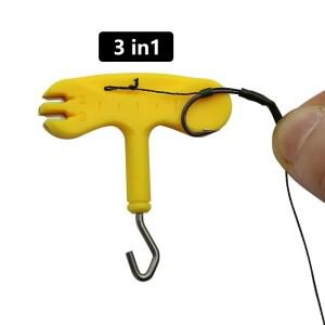 잉어 낚시 도구, 코팅된 훅링크를 제거하는 매듭 제거기, 수축 튜브, 곡선형 성형 섹션 3인치