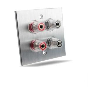 호환 스피커 홈 시어터용 알루미늄 합금의 커넥터 바나나 벽 플레이트 플러그 바인딩 포스트