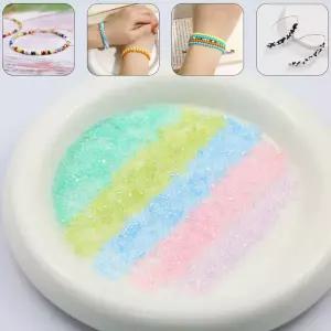 시드비즈 구슬 공예 반지 팔찌 25mm 크리스탈 쌀 유리 스페이서 씨앗 수 제 목걸이 귀걸이 Accessorie