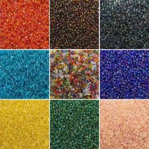 시드비즈 구슬 공예 반지 팔찌 8001600개 2mm 씨앗 비즈 유리 한 스페이서 목걸이 귀걸이 쥬얼리