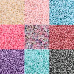 시드비즈 구슬 공예 반지 팔찌 1000 개 2mm 유리 씨앗 비즈 목걸이 귀걸이 쥬얼리 위한 스페이서