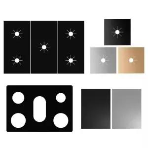 가스레인지부품 부속 134개 5 홀 가스 스토브 패드 방지 보호기 내열성 비 스틱 쿠커 커버 라이너 클리닝