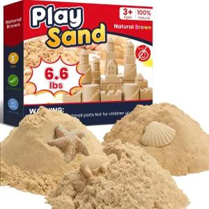 FURWEY 6.6파운드 플레이 모래 천연 갈색 감각 곰팡이 없이도 가 을 형성 압착 및 성형할 수 있는 적합한