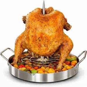 수직 치킨 터크 튀르키예스터 - 오리 샤와르마 돼지고기용 업로스터 셀프 배스팅 로티세리 스타일 오븐