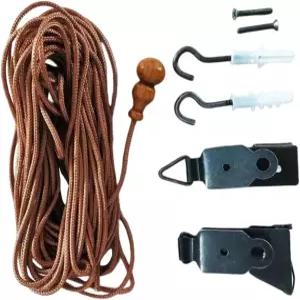 가넥 롤러 창문 그늘 트 코드 - 갈대 대나무 위한 블라인드 스트링 도구 롤업 커튼 팅 키트 수리 부품 교체