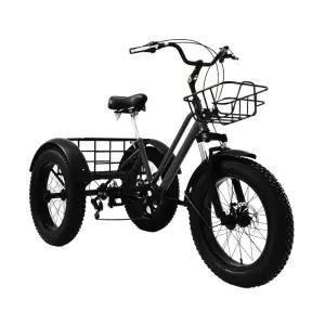 성인용 광폭 세발자전거 블랙 수동 20인치 자전거트레일러 삼륜자전거 7단119448