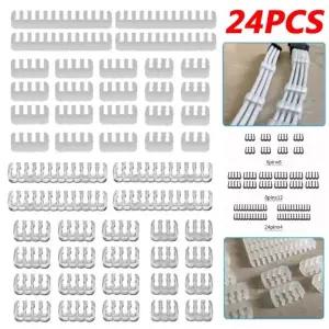 컴퓨터전원버튼 PC 본체 외부 파워 스위치 전원 케이블용 정리함 아크릴 케이블 빗 와이어링 6 824 핀 컴퓨