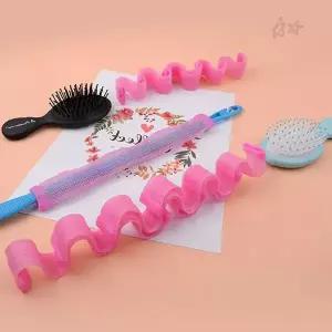 열 손상 방지 헤어 스타일링 도구 나선 구조 실리콘 소재 자연스러운 컬 연출