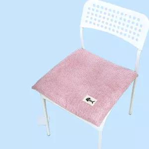 포근한 코듀로이 압축 스펀지 사각 쿠션 방석 의자용 사각형 좌석 패드 편안한 압축 스펀지 쿠션 (색상랜덤