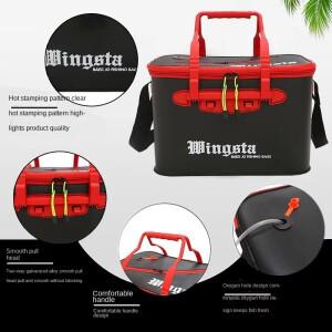 낚시용 양동이 접이식 두꺼운 생선 산소 펌프 없이 휴대용 EVA 물탱크 야외 상자