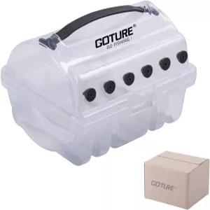 고투어 낚싯줄 보관함 1/2개 6 대형 2개 표준 4개 슬롯 케이스 PP 투명 가시성 정리함 실리콘 홀스 줄 스풀