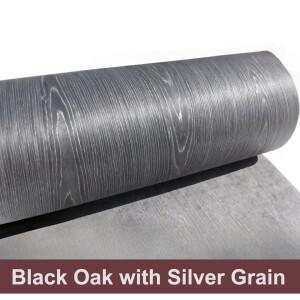 58x250cm 블랙 오크 실버 그레인 우드 베니어, 가구 캐비닛 리노베이션 장식 인테리어 디자인 프로젝트용