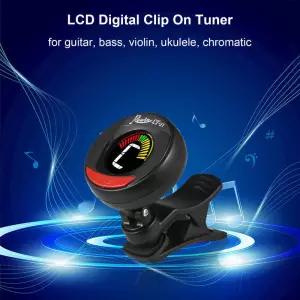 기타조율기 튜닝기 튜너 Rowin LT-21 미니 클립 디지털 듀얼 컬러 백라이트 LCD 클립형 기타 베이스 바이올