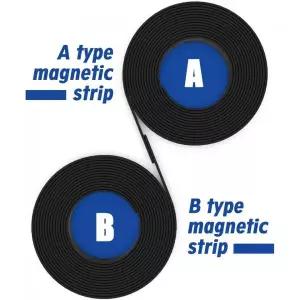 자석시트지 자석판 보드 칠판 접착식 백킹 자석 스트립 A B 테이프 공예용 롤 사이드 11mm 너비