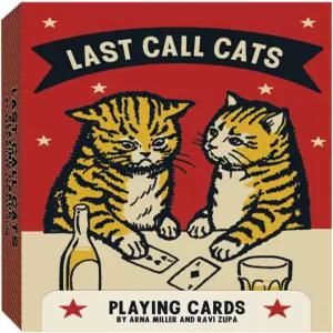 크로니클 북스 라스트 콜 캣츠 플레잉 카드 블루