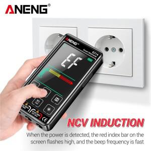 디지털 멀티미터 충전식 ANENG 621A 스마트 9000 카운트 AC DC 전압 전류 커패시터 다이오드 NCV 감지 도