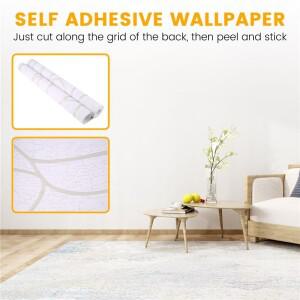 53Cmx9.2M 유럽식 모던 3D 부직포 방습 침실 배경 벽지 곡선 두꺼운 벽 스티커-[Kiri-XK]