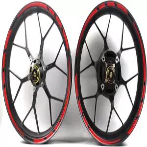 레드 휠 림 스트립 테이프 스티커 데칼은 모든 17인치 오토바이 CBR1000RR GSXR 600 750 1000 1300