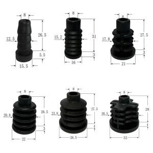 새로운 ABS 캐스터 고무 캡 무소음 트롤리 케이스 바퀴 교체용 여행가방 부품 인서트 슬리브