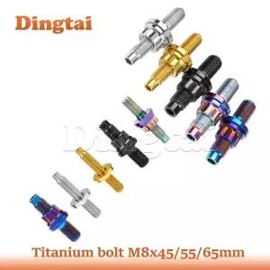 전산볼트 Dingtai 티타늄 볼트 M8x455565mm 합금 차량용 배기 매니폴드 스터드 너트 와셔 키트 세트