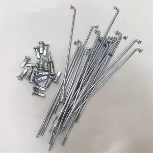 ZLZSXPB 36Pcs 전기 자전거 스테인리스 스틸 오토바이 스포크 10G 지름 3.18mm 길이 니플 부품 사이클링