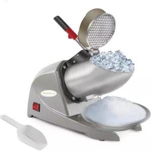 전기 제빙기 특히 가정용 듀얼 스테인리스 면도날 더블 커버 시간당 176파운드 300W/1440rpm 업그레이드