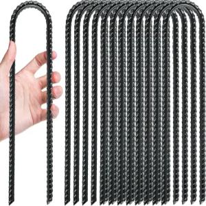 그통고코 트램펄린 스테이크 액세서리 T 훅이 있는 그라운드 앵커 철근 하이 윈드 텐트 아연 도금 스틸