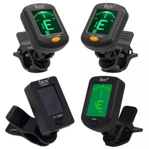 기타조율기 튜닝기 튜너 IRIN 기타 T-400T-500 디지털 클립형 우쿨렐레베이스 바이올린 첼로 360도 회전