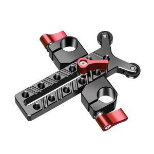 카메라 렌즈 어댑터 망원 지지대, 15mm 로드 튜브 클램프, 1/4 홀 거치대, 케이지 리그 익스텐션 레일 시스