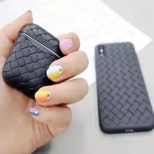 심플모던블랙 에어팟케이스 격자가죽케이스 택1 NHc3+3mRk