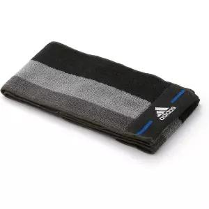 골프 타올 수건 클리너 Adidas 아디다스 06-1355150 쓰리톤 미니 타월 스카프 검정색 포켓 포함 항균 냄새