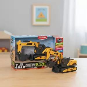플레이타운 파워중장비 포크레인 굴삭기 모형 미니카 프릭션 장난감 자동차 1:18 리얼사이즈