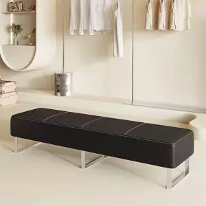 벤치형소파 로비 대기실 가죽 00x40x40 의자 매장 벤치쇼파 병원 모던 현관 잔