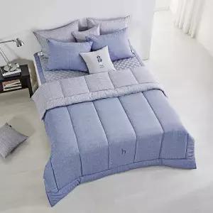 [롯데백화점]헤지스홈 모달로이트 블루[6온스]퀼트이불 퀸(200x230cm)