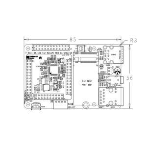 NanoPi NEO Core/Core2 SDK 캐리어용 미니 쉴드 RPi와 동일한 폼 팩터로 케이스에 잘 맞습니다-A86Z